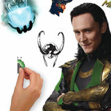Roommates Loki Peel And Stick Giant Wall Decal Mural Marvel Comics Avengers Wall Stickers Decor