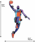 Roommates Space Jam LEBRON Peel And Stick Wall Decals Slam Dunk Basketball Player Wall Stickers