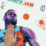 Roommates Space Jam LEBRON Peel And Stick Wall Decals Slam Dunk Basketball Player Wall Stickers