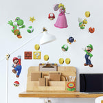 Roommates Super Mario Brothers Peel And Stick Wall Decals Kids Room Wall Stickers