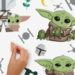 Mandalorian The Child Illustrated Peel And Stick Wall Decals Star Wars BABY YODA Stickers