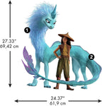 Raya And The Last Dragon Personalized Headboard Peel And Stick Wall Decals, Teal, Purple Girls room Stickers