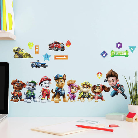 RoomMates Paw Patrol Movie Peel and Stick Decals