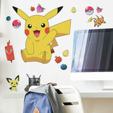 Roommates Giant Pikachu Peel And Stick Wall Decals Pokemon Characters Stickers