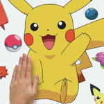 Roommates Giant Pikachu Peel And Stick Wall Decals Pokemon Characters Stickers