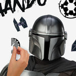 RoomMates Mandalorian In Beskar Peel And Stick Wall Decals, Brown, Gray, Black Boys Room Disney Mando Stickers