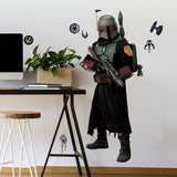 Roommates Boba Fett Peel And Stick Giant Wall Decals Red, Green, Brown Mandalorian Wall Stickers