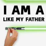 Roommates I AM A JEDI HEADBOARD Glow In the Dark Peel & Stick Giant Wall Decals Personalized Kids Room Stickers w/ Alphabet