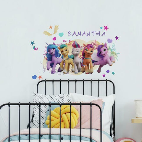 My Little Pony Personalized Headboard Peel And Stick Giant Wall Decals