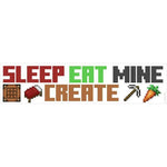 Minecraft Eat Sleep Mine Create Quote Peel and Stick Wall Decals