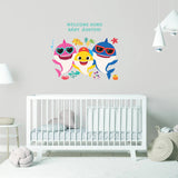 Baby Shark Peel And Stick Giant Wall Decals With Alphabet Personalized Headboard