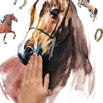 Watercolor Wild Horses Peel and Stick Giant Wall Decals RMK5152GM