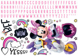 Disney Minnie Mouse Peel and Stick Giant Wall Decals with Alphabet