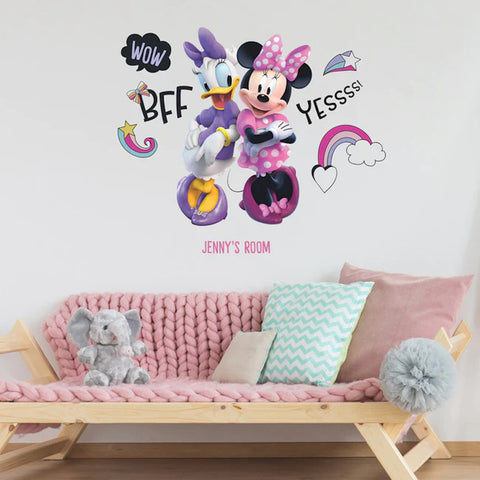 Disney Minnie Mouse Peel and Stick Giant Wall Decals with Alphabet