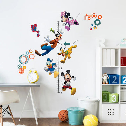 Mickey And Friends Growth Chart Peel & Stick Wall Decals