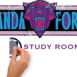Roommates Wakanda Forever Peel and Stick Wall Decals with Alphabet