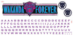 Roommates Wakanda Forever Peel and Stick Wall Decals with Alphabet