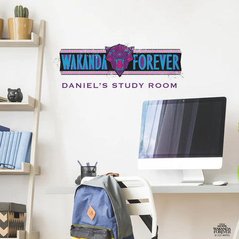 Roommates Wakanda Forever Peel and Stick Wall Decals with Alphabet