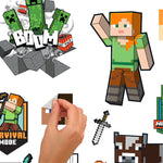 RoomMates Minecraft Characters Peel and Stick Wall Decals