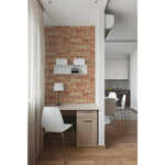 Stuccoed Red Brick Peel And Stick Wallpaper - EonShoppee