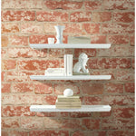 Stuccoed Red Brick Peel And Stick Wallpaper - EonShoppee