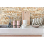Stuccoed Brown Brick Peel And Stick Wallpaper - EonShoppee