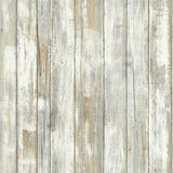 Distressed Wood Tan Peel And Stick Wallpaper - EonShoppee
