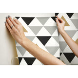Geometric Triangle Peel & Stick Wallpaper - EonShoppee