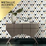 Geometric Triangle Peel & Stick Wallpaper - EonShoppee