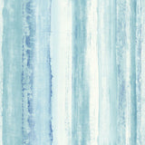 RoomMates Watercolor Stripe Blue Peel & Stick Wallpaper - EonShoppee