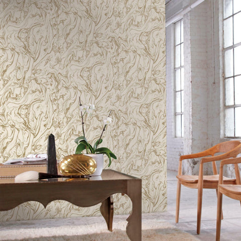 Marble Gold Peel & Stick Wallpaper - EonShoppee