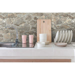 Weathered Stone Peel & Stick Wallpaper - EonShoppee