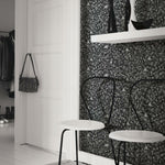 All Over Circles Black Peel & Stick Wallpaper - EonShoppee