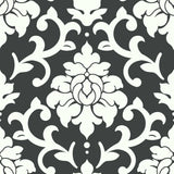 RoomMates Damask Black Peel & Stick Wallpaper - EonShoppee