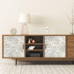 RoomMates Bohemian Tan/Blue Peel & Stick Wallpaper - EonShoppee