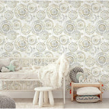 RoomMates Bohemian Tan/Blue Peel & Stick Wallpaper - EonShoppee