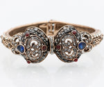 Designer Indian Ethnic Ruby Crystal Fashion Jewelry Cuff Bangle Bracelet Openable Kada