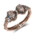 Designer Indian Ethnic Ruby Crystal Fashion Jewelry Cuff Bangle Bracelet Openable Kada