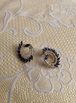 Gorgeous High Quality Royal Blue Fine Rhinestone Crystals Peacock Studs Fashion Jewelry Earrings